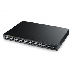 ZyXEL GS2210-48HP 44 Port Gigabit Ethernet with PoE + 2 Gigabit SFP + 4 GbE combo Ports Layer 2 Switch