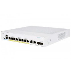 Cisco CBS250-8P-E-2G-EU 8-Port Gigabit Ethernet POE+ 67W + 2 SFP (Gigabit Ethernet) Layer 3 Smart Switch