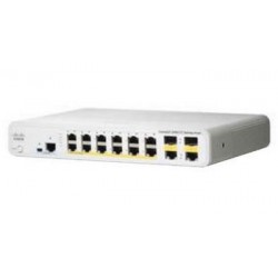 Cisco Catalyst 2960-C (WS-C2960C-12PC-L) 12-port 10/100 Ethernet ports with POE + 2 x Dual Uplink T/SFP LAN Base Image