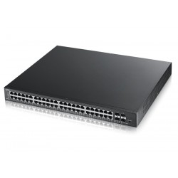 ZyXEL GS1910-48HP 48 Port 10/100/1000 PoE Gigabit Ethernet + 4  Open SFP GbE Ports Layer 2 Switch