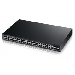 ZyXEL XGS1910-48 44 Port 10/100/1000 Gigabit Ethernet + 4 dual personality Ports + 4 10GbE Uplink Layer 2 Switch
