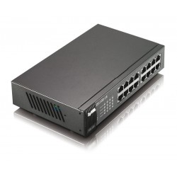 ZyXEL GS1100-16 16 Port 10/100/1000 Gigabit Ethernet Desktop Size Unmanaged Switch