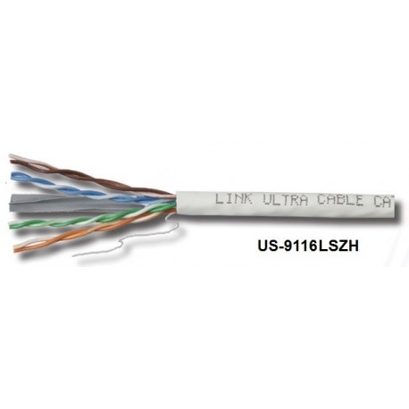 LINK US-9116LSZH CAT 6 UTP ULTRA (600 MHz) w/Cross Filler, 23 AWG, LSZH