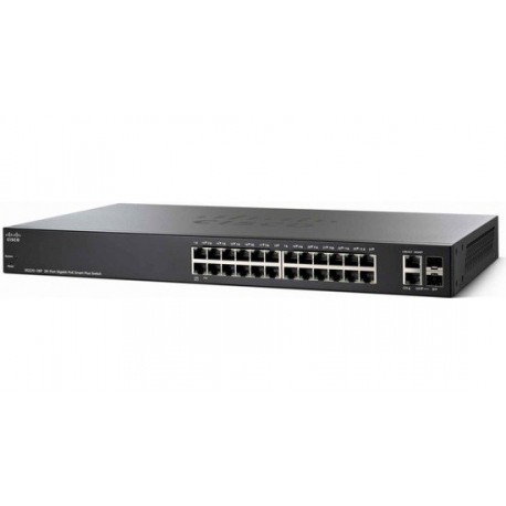 Cisco SF220-24P-K9-EU 24-port Fast Ethernet POE 180W / 2-port Gigabit RJ45/SFP