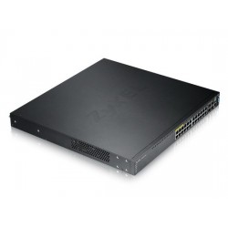 ZyXEL GS3700-24HP 24 Port Gigabit Ethernet with PoE + 4 dual personality GbE Ports Layer 2+ (Layer 3 Lite) Switch