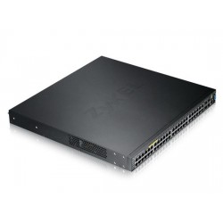 ZyXEL GS3700-48HP 48 Port Gigabit Ethernet with PoE + 4 dual personality GbE Ports Layer 2+ (Layer 3 Lite) Switch