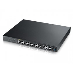 ZyXEL GS2210-24HP 24 Port Gigabit Ethernet with PoE + 4 GbE combo Ports Layer 2 Switch