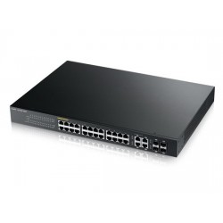 ZyXEL GS1920-24HP 24-port GbE Smart Managed PoE Switch + 4 Port Gigabit combo Layer 2 Switch