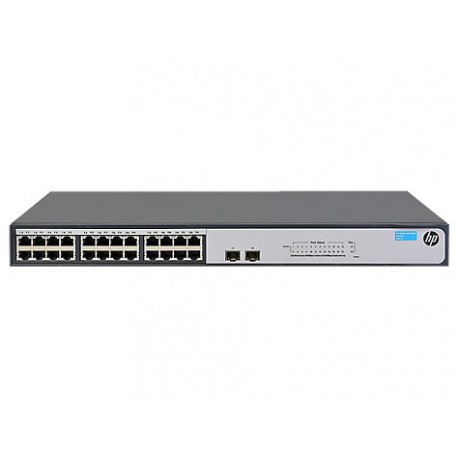 HP 1420-24G-2SFP Switch (JH017A) 24-Port 10/100/1000 + 2-Port SFP Unmanaged Gigabit Switch