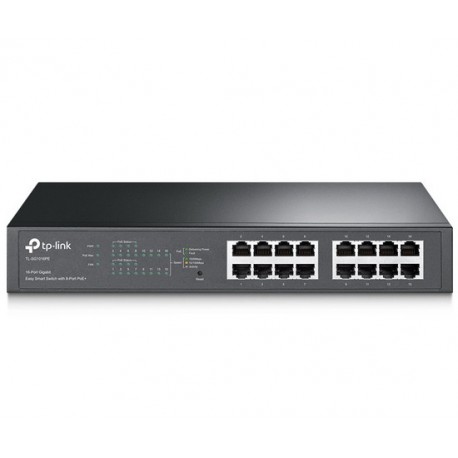 [TL-SG1016PE] TP-Link 16-Port Gigabit Easy Smart PoE Switch with 8-Port PoE+