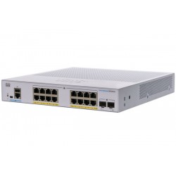 Cisco CBS350-16FP-2G-EU 16-Port Gigabit Ethernet POE+ 240W + 2 SFP (Gigabit Ethernet) Layer 3 Managed Switch