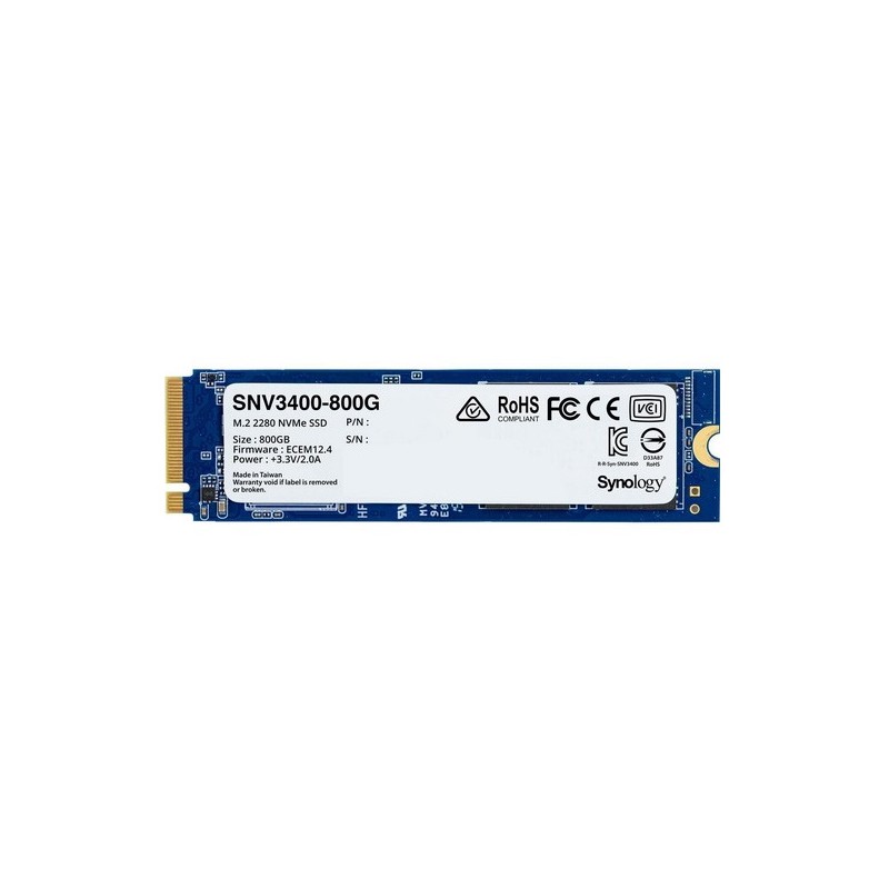 SSD NVMe Synology SNV5420 800 GB – Ad Alta Resistenza Per Cache NAS E Storage