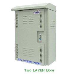 LINK UV-9012H-SUS CCTV OUTDOOR Stainless CABINET, Two LAYER Door, IP54