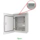 LINK UV-9012H-SUS CCTV OUTDOOR Stainless CABINET, Two LAYER Door, IP54