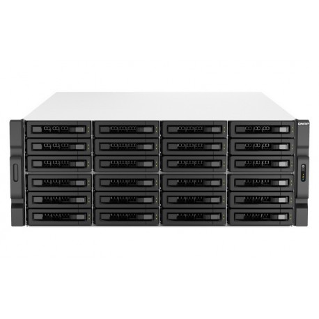 QNAP TS-h3087XU-RP-E2378-64G ZFS-based, 30-bay HDD/SSD hybrid Rackmount NAS