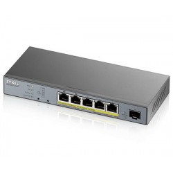 ZyXEL GS1350-6HP 5-port GbE + 1-port SFP Smart Managed Switch For Surveillance