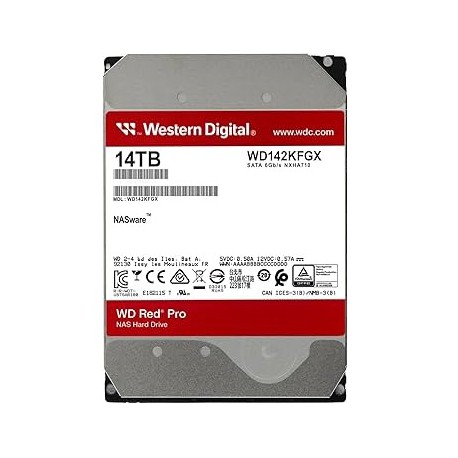 [WD142KFGX] WD Red Pro 14TB NAS HDD SATA 7200RPM 512MB