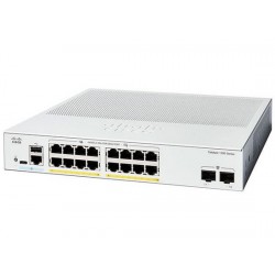 Cisco C1300-16FP-2G 16-Port Gigabit Ethernet POE+ 240W + 2 SFP (Gigabit Uplink) Layer 3 Managed Switch