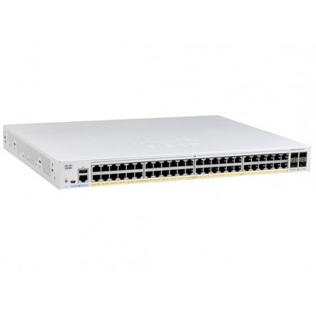 Cisco C1000-48P-4G-L 48-Port Gigabit Ethernet POE+ 370W + 4 SFP (Gigabit Uplink) Layer 2 Managed Switch