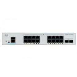Cisco C1000-16T-2G-L 16-Port Gigabit Ethernet + 2 SFP (Gigabit Uplink) Layer 2 Managed Switch (External PS)