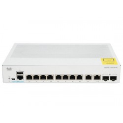 Cisco C1000-8T-E-2G-L 8-Port Gigabit Ethernet + 2 SFP (Gigabit Uplink) Layer 2 Managed Switch (External PS)