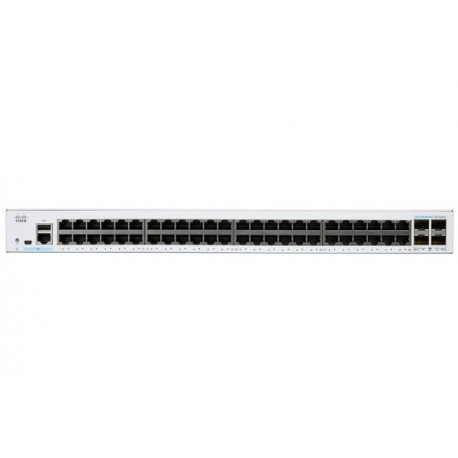 Cisco CBS250-48T-4X-EU 48-Port Gigabit Ethernet + 4 SFP+ (10 Gigabit Ethernet) Layer 3 Smart Switch