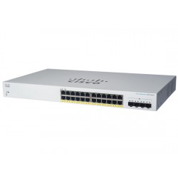 Cisco CBS220-24P-4X-EU 24-Port Gigabit Ethernet POE+ 195W + 4 SFP+ (10 Gigabit Ethernet) Layer 2 Smart Switch