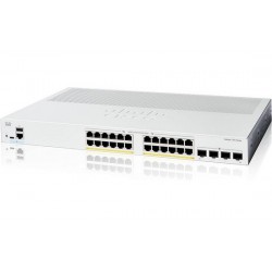 Cisco C1200-24P-4G 24-Port Gigabit Ethernet POE+ 195W + 4 SFP (Gigabit Ethernet) Layer 3 Smart Switch